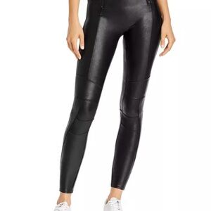 SPANX® Faux Leather Hip-Zip Leggings